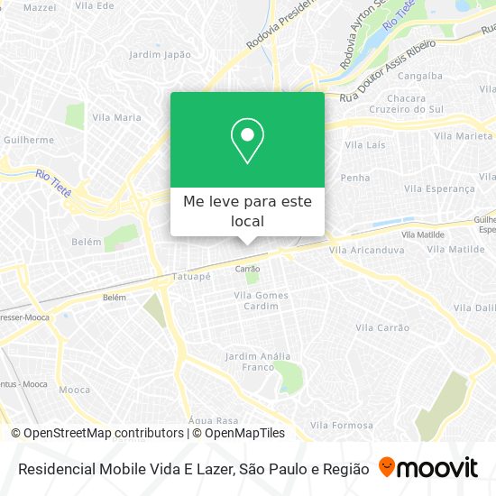 Residencial Mobile Vida E Lazer mapa