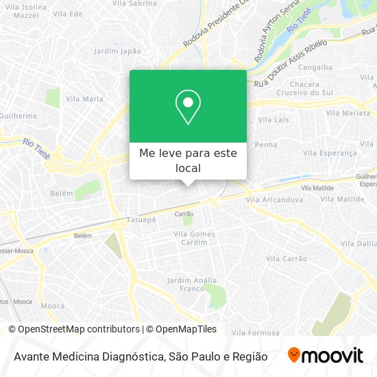 Avante Medicina Diagnóstica mapa