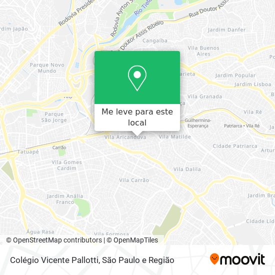 Colégio Vicente Pallotti mapa