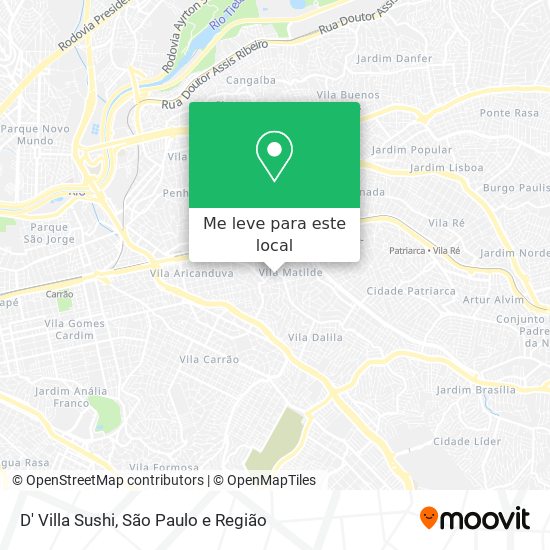 D' Villa Sushi mapa