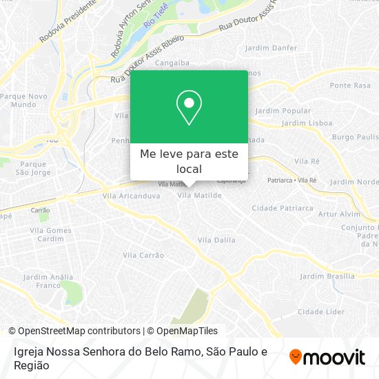 Igreja Nossa Senhora do Belo Ramo mapa