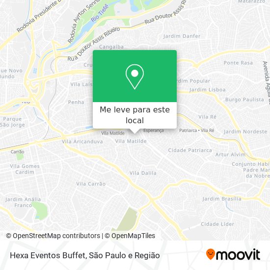Hexa Eventos Buffet mapa