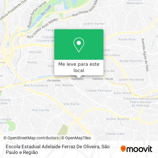 Escola Estadual Adelaide Ferraz De Oliveira mapa