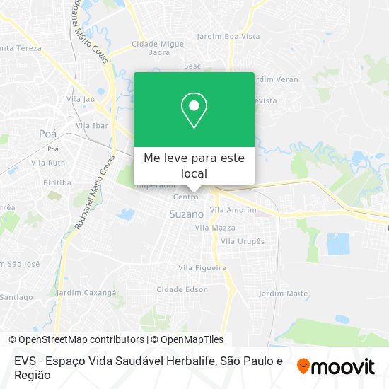 EVS - Espaço Vida Saudável Herbalife mapa
