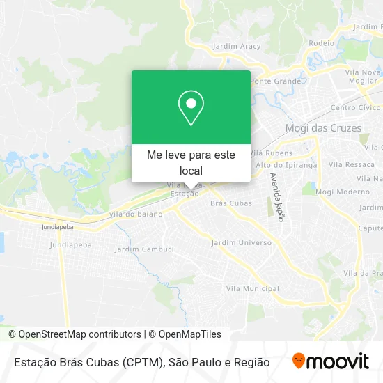 Estação Brás Cubas (CPTM) mapa