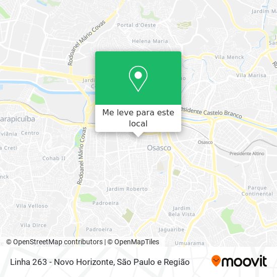 Linha 263 - Novo Horizonte mapa