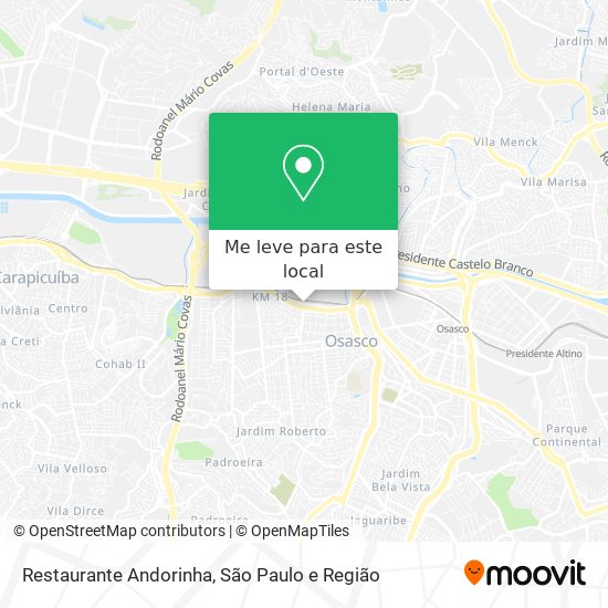 Restaurante Andorinha mapa