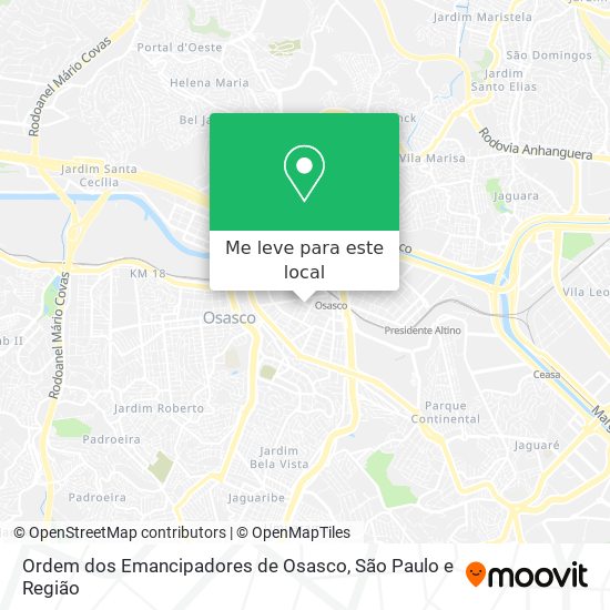 Ordem dos Emancipadores de Osasco mapa