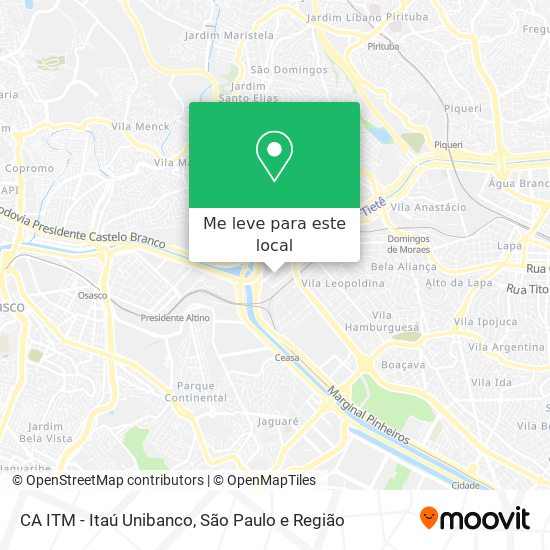 CA ITM - Itaú Unibanco mapa