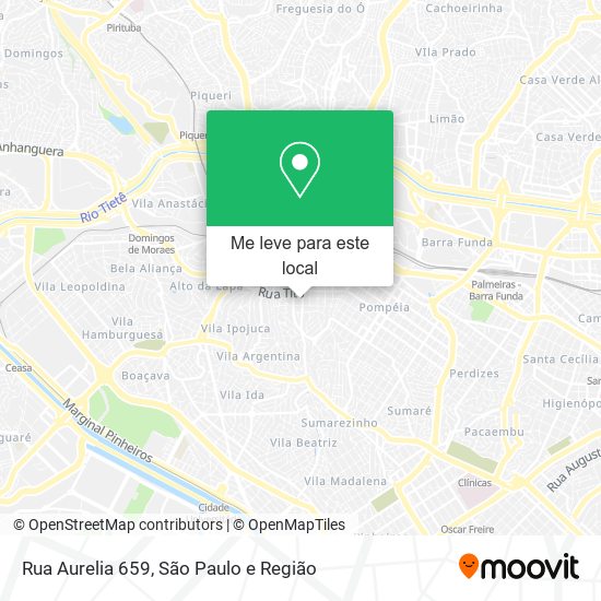 Rua Aurelia 659 mapa