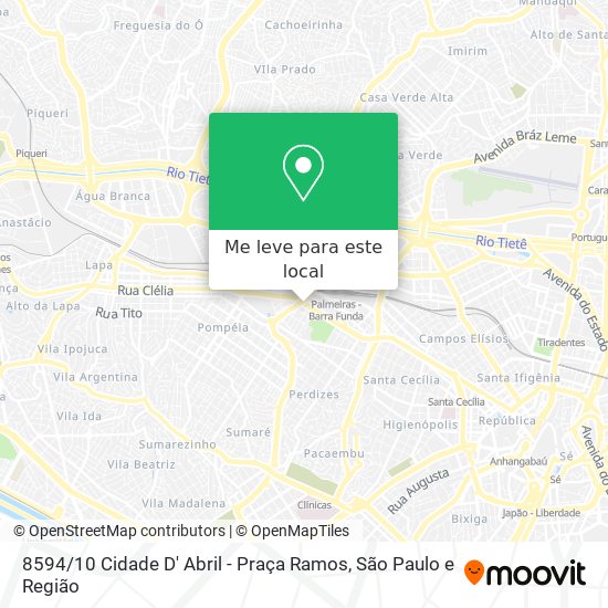 8594 / 10 Cidade D' Abril - Praça Ramos mapa