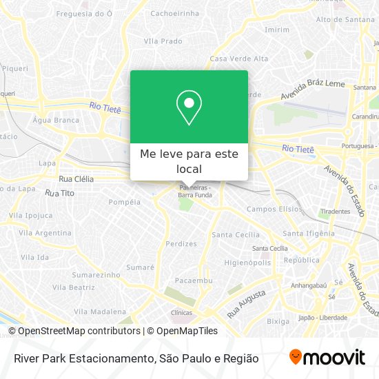 River Park Estacionamento mapa