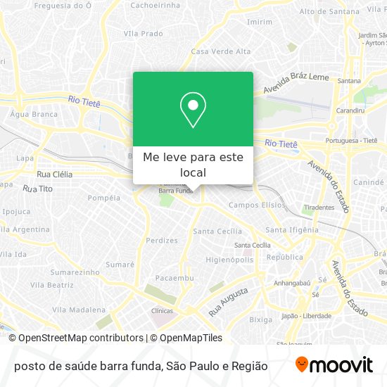 posto de saúde barra funda mapa