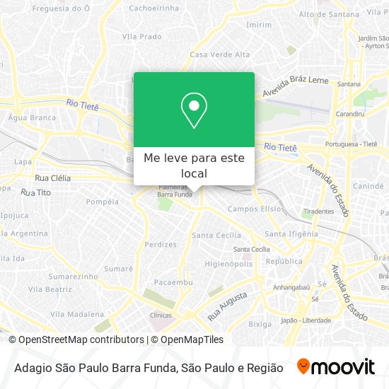 Adagio São Paulo Barra Funda mapa