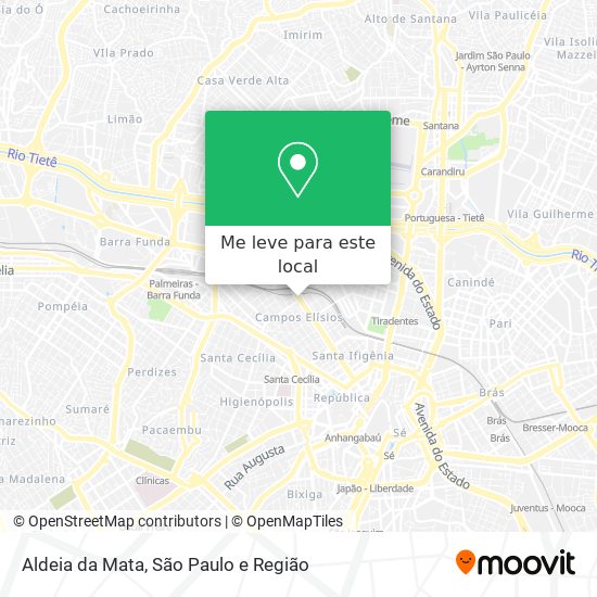 Aldeia da Mata mapa