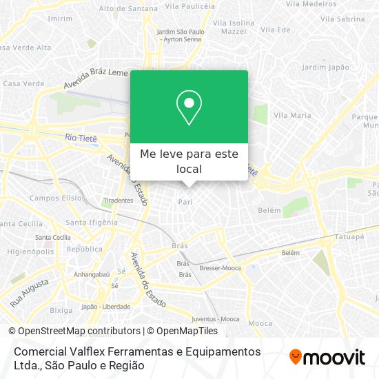 Comercial Valflex Ferramentas e Equipamentos Ltda. mapa