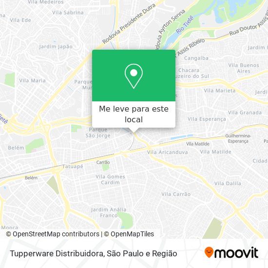 Tupperware Distribuidora mapa