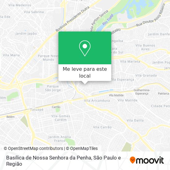 Basílica de Nossa Senhora da Penha mapa