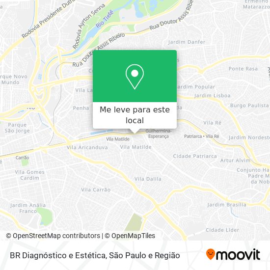 BR Diagnóstico e Estética mapa