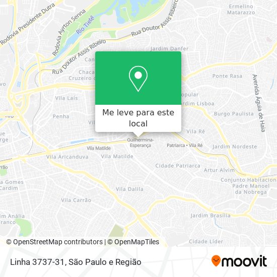 Linha 3737-31 mapa