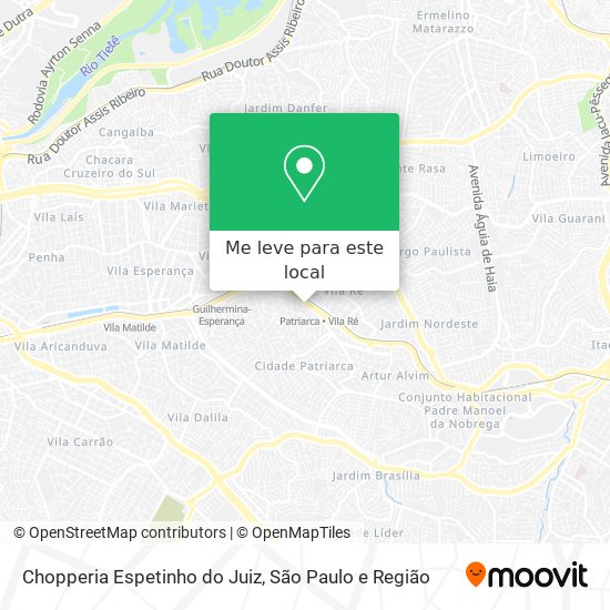 Chopperia Espetinho do Juiz mapa