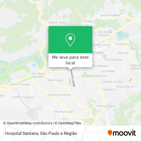 Hospital Santana mapa