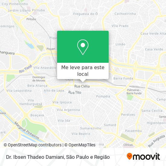 Dr. Ibsen Thadeo Damiani mapa