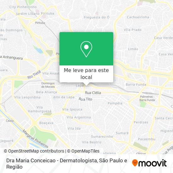 Dra Maria Conceicao - Dermatologista mapa