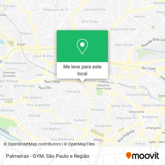Palmeiras - GYM mapa