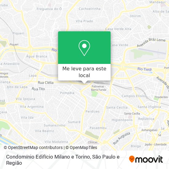 Condomínio Edifício Milano e Torino mapa