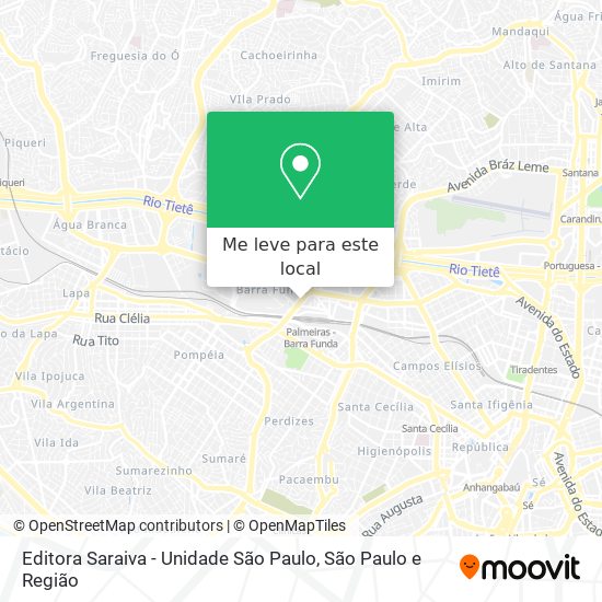 Editora Saraiva - Unidade São Paulo mapa