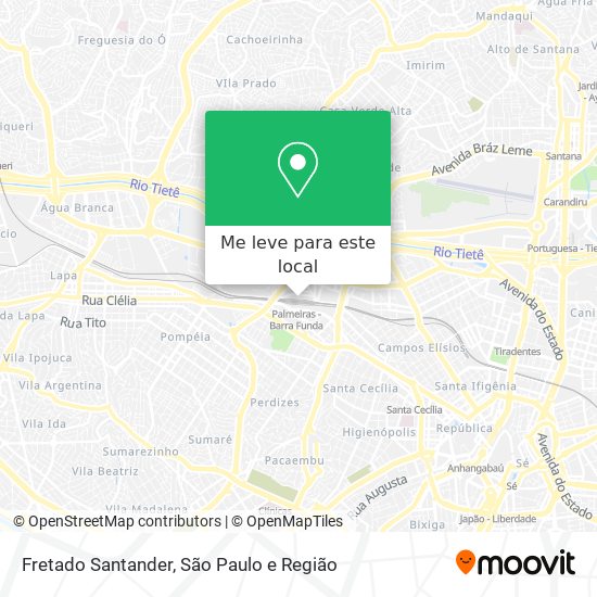 Fretado Santander mapa
