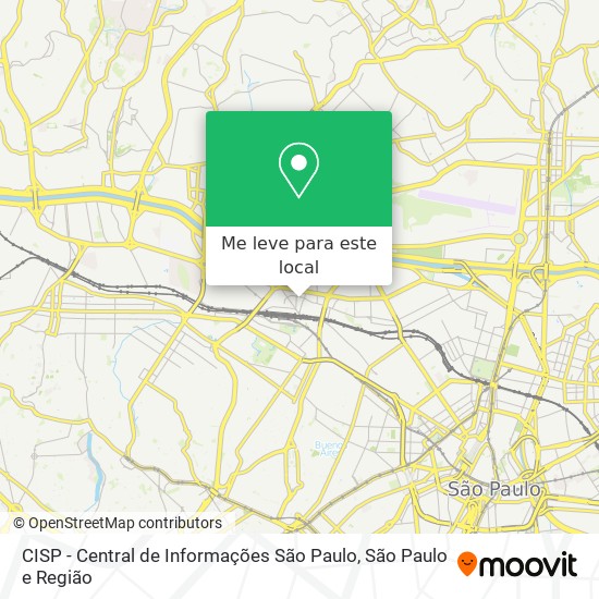 CISP - Central de Informações São Paulo mapa