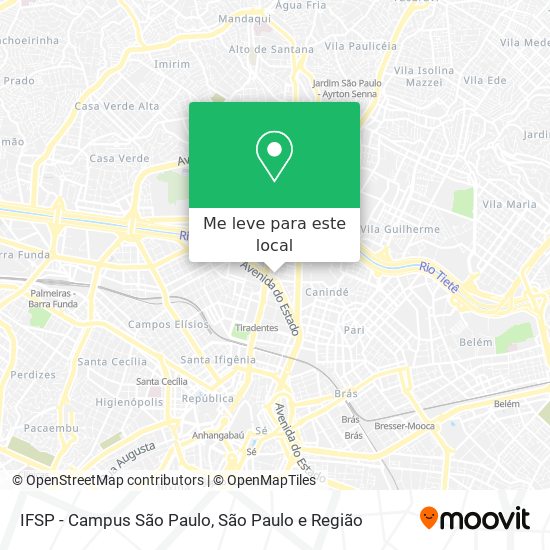 IFSP - Campus São Paulo mapa