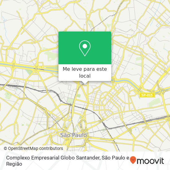 Complexo Empresarial Globo Santander mapa