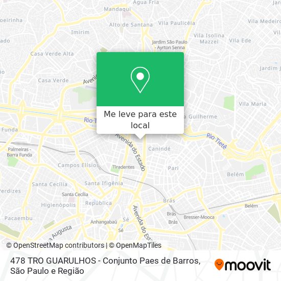 478 TRO GUARULHOS -  Conjunto Paes de Barros mapa