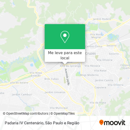 Padaria IV Centenário mapa