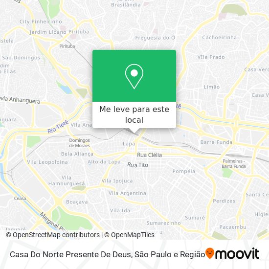Casa Do Norte Presente De Deus mapa