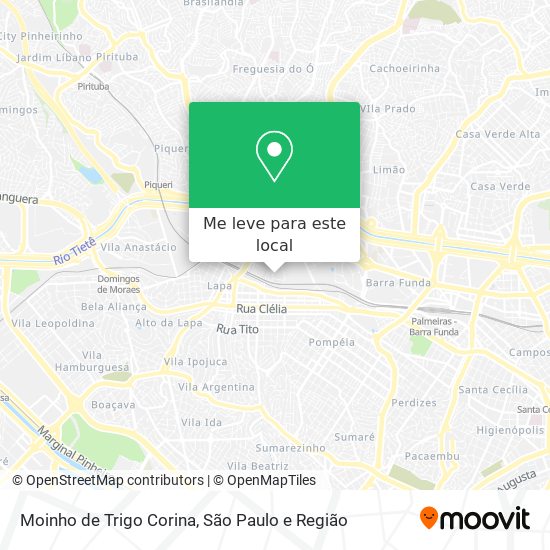 Moinho de Trigo Corina mapa