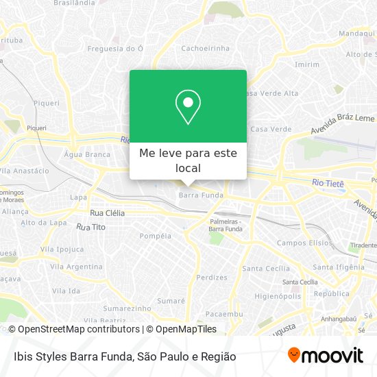 Ibis Styles Barra Funda mapa
