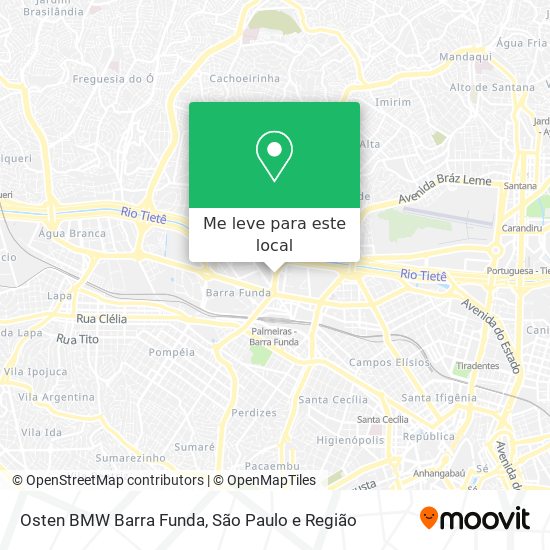 Osten BMW Barra Funda mapa