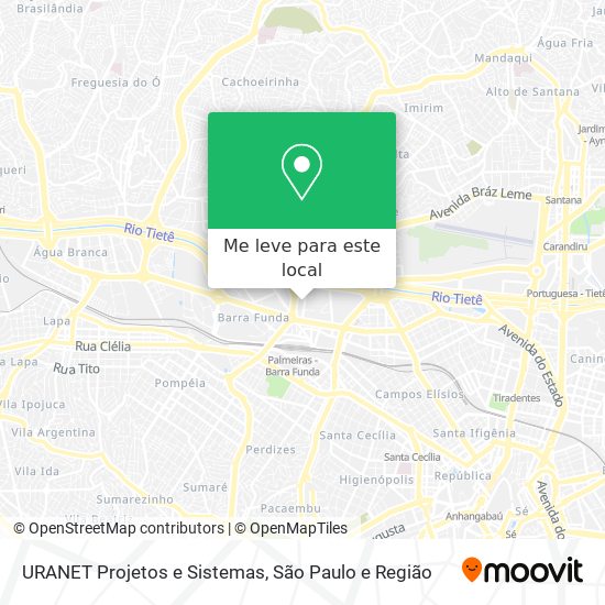 URANET Projetos e Sistemas mapa