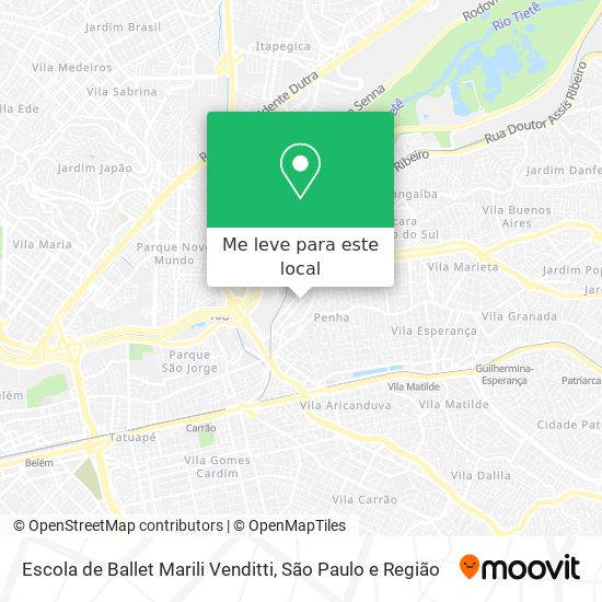 Escola de Ballet Marili Venditti mapa