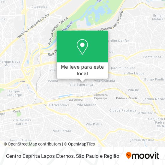 Centro Espírita Laços Eternos mapa