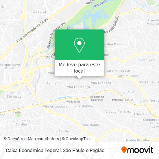 Caixa Econômica Federal mapa