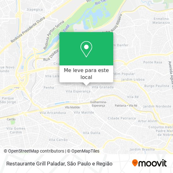 Restaurante Grill Paladar mapa