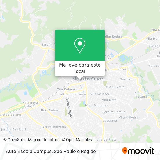Auto Escola Campus mapa