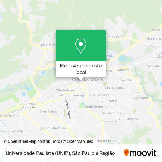 Universidade Paulista (UNIP) mapa