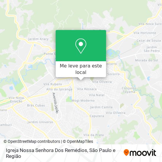 Igreja Nossa Senhora Dos Remédios mapa