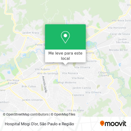 Hospital Mogi D'or mapa